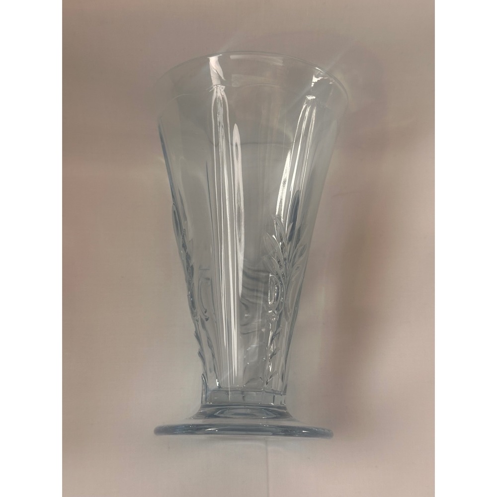 Fostoria Baroque Azure Blue Footed Tumblers 6 inch Glass Set of 3 - Picture 4 of 14